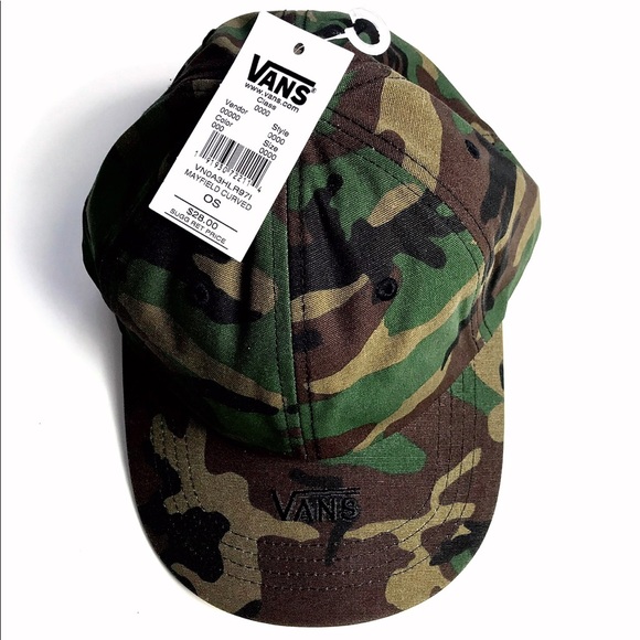1 Left HTF  Vans Camo Mayfield Curved Baseball Cap - Picture 7 of 7